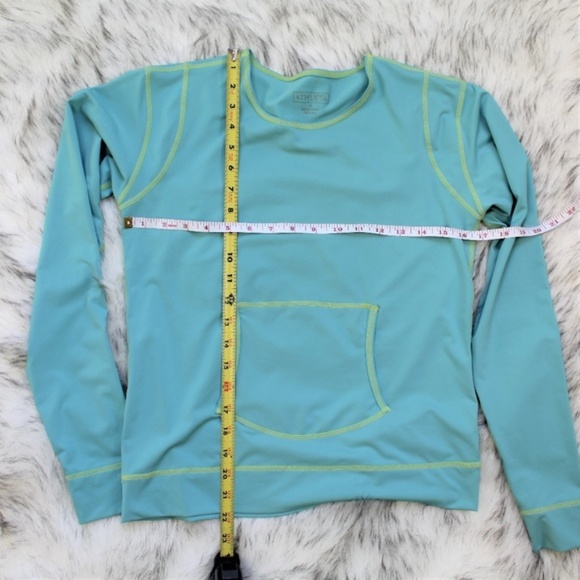 Athleta Mint & Green Stitch Pullover Sweatshirt - Picture 3 of 8